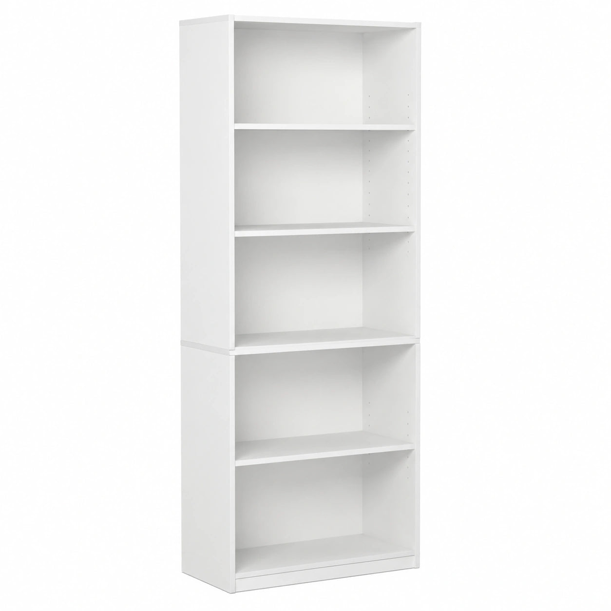 bibliotheque-en-bois-blanc-a-5-niveaux-hoabo11088gx