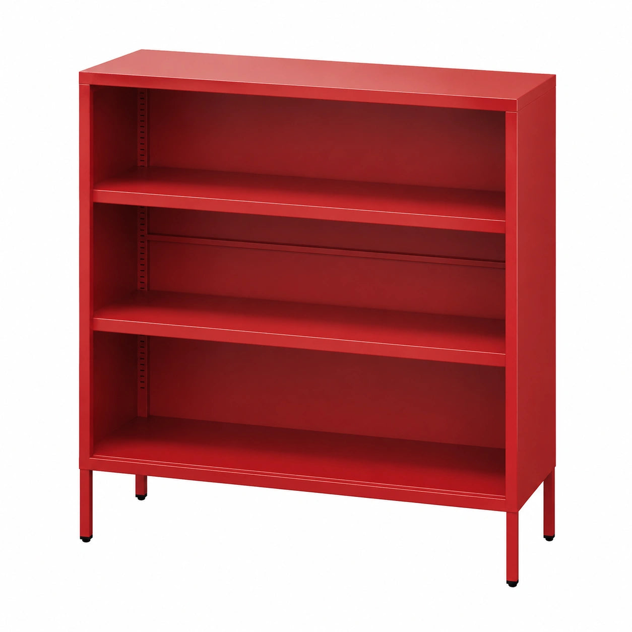 bibliotheque-metallique-basse-avec-etageres-reglables-100x90x35-cm-rouge-cessy11038mi