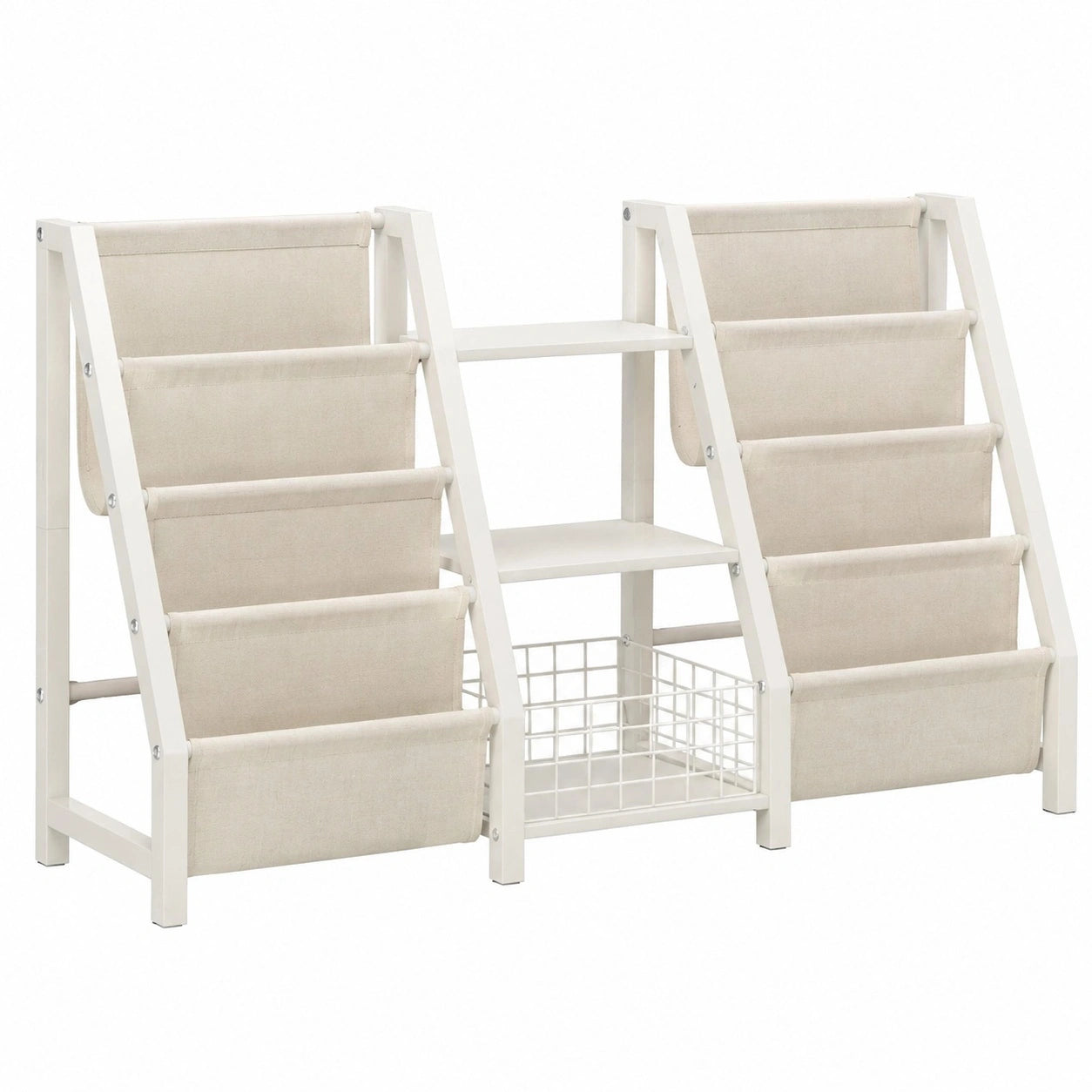 bibliotheque-enfant-avec-rangement-a-6-etageres-et-3-compartiments-organisateur-livres-et-jouets-design-montessori-blanc-xavnc11134ex