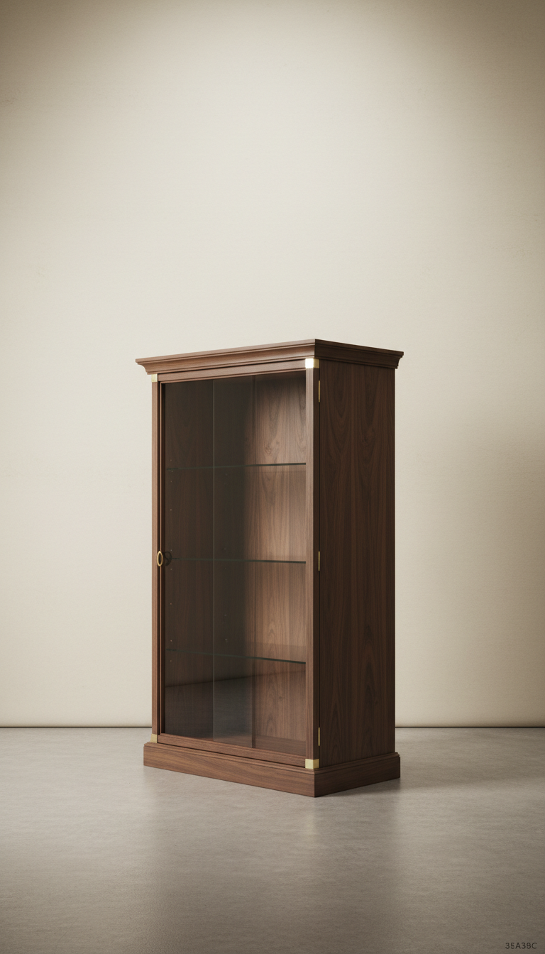 Tall Oak Bookshelf with Modular Shelves