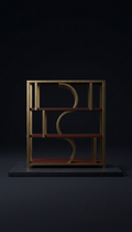 Midnight Oak Modular Shelves