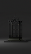 Brushed Brass Display Cabinet